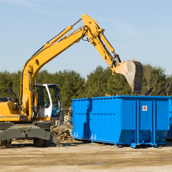 what size residential dumpster rentals are available in Pittston PA